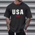 thumbnail image 2 of kpoplk Men's Big and Tall T-Shirts Relaxed Fit Short Sleeve Crew Neck Soft Cotton Blend Graphic Tee Casual Summer Tops Size XL,Black, 2 of 4