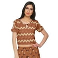thumbnail image 2 of Moomaya Crop Top With Loose Palazzo Set For Women Printed Ethnic Clothing, 2 of 6