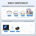 thumbnail image 3 of Battery Pack for Oculus Quest 2/3/3S, 5000mWh Extended Battery for Meta Quest 3 Accessories, 18W Fast Charging VR Headset Battery Pack, Lightweight and Portable Charger for Extra 2-4H Playtime, 3 of 7