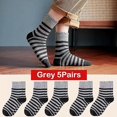 thumbnail image 1 of 5pair Winter Thick Socks Men Super Thicker Solid Sock Striped Merino Wool Rabbit Socks Against Cold Snow Russia Winter Warm Sock, 1 of 5