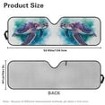 thumbnail image 6 of Uorisanigo Windshield Sun Shade for Jeep, Inked Sea Turtle Car Sunshade for 2007-2023 Wrangler Rubicon Sahara TJ JK JKU 2 & 4 Door,Sunshade Windshield Cover,UV Ray & Heat Block Shade Covers, 6 of 7