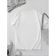 thumbnail image 2 of Camiseta de moda para mujer "Pantera Rosa de Dibujos Animados" - Mezcla suave y transpirable, cuello redondo informal, manga corta, largo regular, temporada primavera/otoño, tejido de punto, estampado, 2 of 5