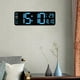 thumbnail image 4 of Reloj de pared digital con brillo ajustable para montar en la pared o en el escritorio. Pequeño-Azul, 4 of 9