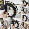 thumbnail image 2 of Hair Hoop Fashion Pearl Rhinestone Decor Braided Hair Hoop Band Headwear Hoop, 2 of 8