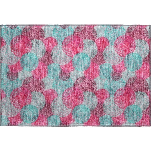 Dalyn Rugs Premium Machine Washable Mayfield AMF977 Pink 1'8" x 2'6" Rug