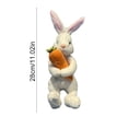 thumbnail image 3 of Easter Bunny Tree Toppers, Spring Rabbit Hugged Carrot,Stuffed Animal Toy Plush Doll for Newborns Babies Toddlers Kids Holiday, 3 of 6