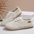thumbnail image 6 of Womens Shoes,Espadrilles Hollow Platform Solid Color Breathable Comfortable Espadrilles for Walking,Shoes for Women,Z02 White,6.5, 6 of 9