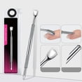 thumbnail image 4 of Double Ended Cuticle Pusher Remover Cleaner Nails Art Dotting Pen Stainless Steel Manicure Pedicure Nails Art Care Tool, 4 of 8