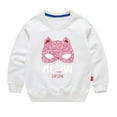 thumbnail image 1 of Gibobby Sudadera unisex de algodón con estampado para niños, camiseta de manga larga con cuello redondo para bebé(Blanco, 6-7 Años), 1 of 2