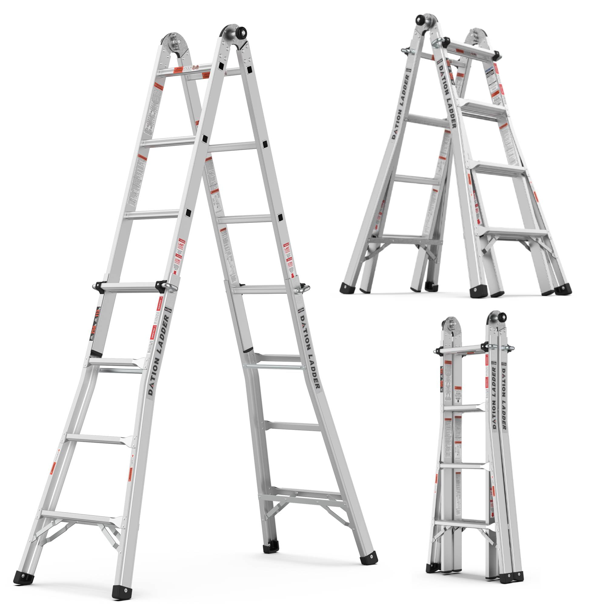 Pouseayar Household Engineering Multifunctional Aluminum Alloy Telescopic Ladder AType Ladder
