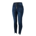 thumbnail image 6 of Mashaouyo Women's Jeans Womens Classic Jeans Casual Slim High Waist Blue Denim Pencil Pants Trousers Clothing Sale, 6 of 7