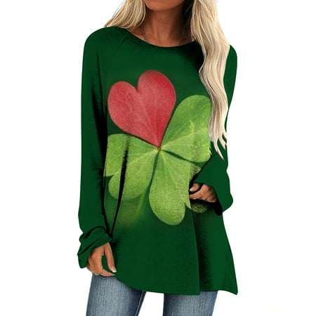 

LWZWM Scrub Top for Women St. Patrick s Day Print Uniform V Neck Short Sleeve Uniform Holiday Workwear with Pockets Fashion St. Patrick s Day Print Round Neck Long Sleeve T Shirt Top XL