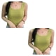 thumbnail image 3 of Camiseta Sonducket Lingerie Tank Top Sin mangas Verde 2piezas, 3 of 6