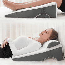 16-in-1 Adjustable Bed Wedge Pillow for Sleeping Memory Foam Triangle Pillow for Acid Reflux, Post-Surgery Recovery, Snoring, and Back Pain Relief