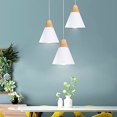 thumbnail image 6 of Kiven H-Style Track Mount Pendant Fixture Scandinavian Style Pendant Lights for Kitchen Hanging Lamp Modern Wood and Aluminium Light,White - 1 Pack, 6 of 9