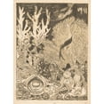 thumbnail image 2 of Henri van der Stok 19x24 Black Ornate Framed Double Matted Museum Art Print Titled: On the Coral Floor (1880 - 1946), 2 of 5
