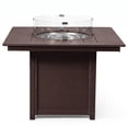 thumbnail image 6 of WestinTrends Helios Modern Outdoor Patio Propane 42" Square Fire Pit Table (Rocks Not Included), Dark Brown, 6 of 14