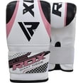 thumbnail image 2 of RDX Punching Gloves for Heavy Punch Bag - Maya Hide Leather Muay Thai, Kickboxing, MMA, Martial Arts Workout Mitts - Great for Focus Pads, Thai Pads, Double End Speed Ball, Grappling Dummy Training, 2 of 8