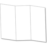 Blank Bright White Trifold Brochure Card Stock - 65lb Card Stock (176 Gsm) Scored for Easy Folding. - 50 Brochures Per Pack.