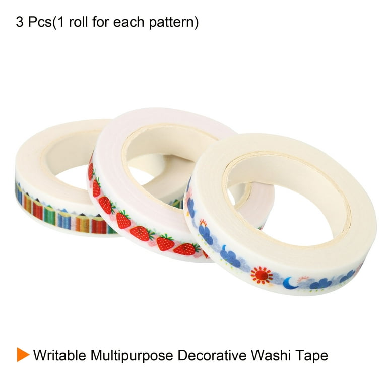 Uxcell 15mmx5m Metallic Foil Masking Washi Tape Art Craft