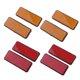 thumbnail image 1 of 8pcs Reflector de Advertencia de Seguridad para Auto / Reflector Catadioptrico Trasero para Moto Atv Dirt Bike Scooter Soledad Reflectores rectangulares, 1 of 10