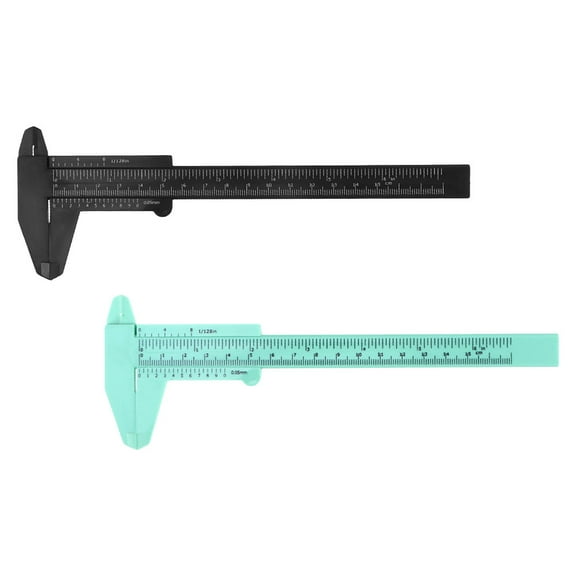 GAXIRE 2Pcs Plastic Calipers Measuring Tool for Home Use and Hobby Projects 8.25X2.75X0.04in