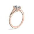 thumbnail image 3 of 0.70 Ct Brilliant Pear Cut Natural Diamond Accents Elegant Halo Ring for Women Solid 18K Rose Gold Size 6, 3 of 8