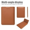 thumbnail image 6 of PU Leather Sofe Fashion Laptop Case 13 14 15 16inch Notebook Cover Laptop Sleeve Bag BLUE 13 14 INCH, 6 of 8