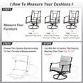 thumbnail image 5 of Aoodor 4-Piece Outdoor Chair Cushions 45 x 22 x 4 Inch Patio Furniture Seat Cushion - Light Gray, 5 of 10