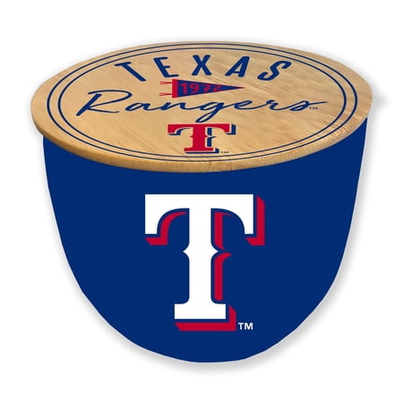 Pegasus Texas Rangers 16oz. Script Circle Wood Top Ceramic Candle