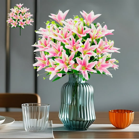 Flores Artificiales, Aliento De Ni O, Lirios Peque Os, 18 Cabezas, Decoraci N Del Hogar Arreglos Florales, Dise O R Stico, F Cil Cuidado, Flores Artificiales, Flores Sint Ticas Uso En