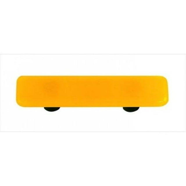 Tiroir d'Armoire en Verre Rectangle Jaune Tournesol - Poteau en Aluminium
