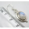 thumbnail image 3 of SilverStarJewel 925 Silver Rainbow Moonstone Earrings 1.3" Women Art Jewellery, 3 of 3