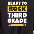 thumbnail image 3 of Instant Message - Ready To Rock Third Grade - Toddler And Youth Crewneck Fleece Sweatshirt, 3 of 6