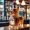 thumbnail image 3 of Whiskey Decanter Wine Bottle - Art Statue, Corgi Whiskey Decanter, 350ml Creative Animal Glass Decanter, Animal Bottle Statue For Scotch Whiskey, Bourbon Whiskey And Vodka, 3 of 5