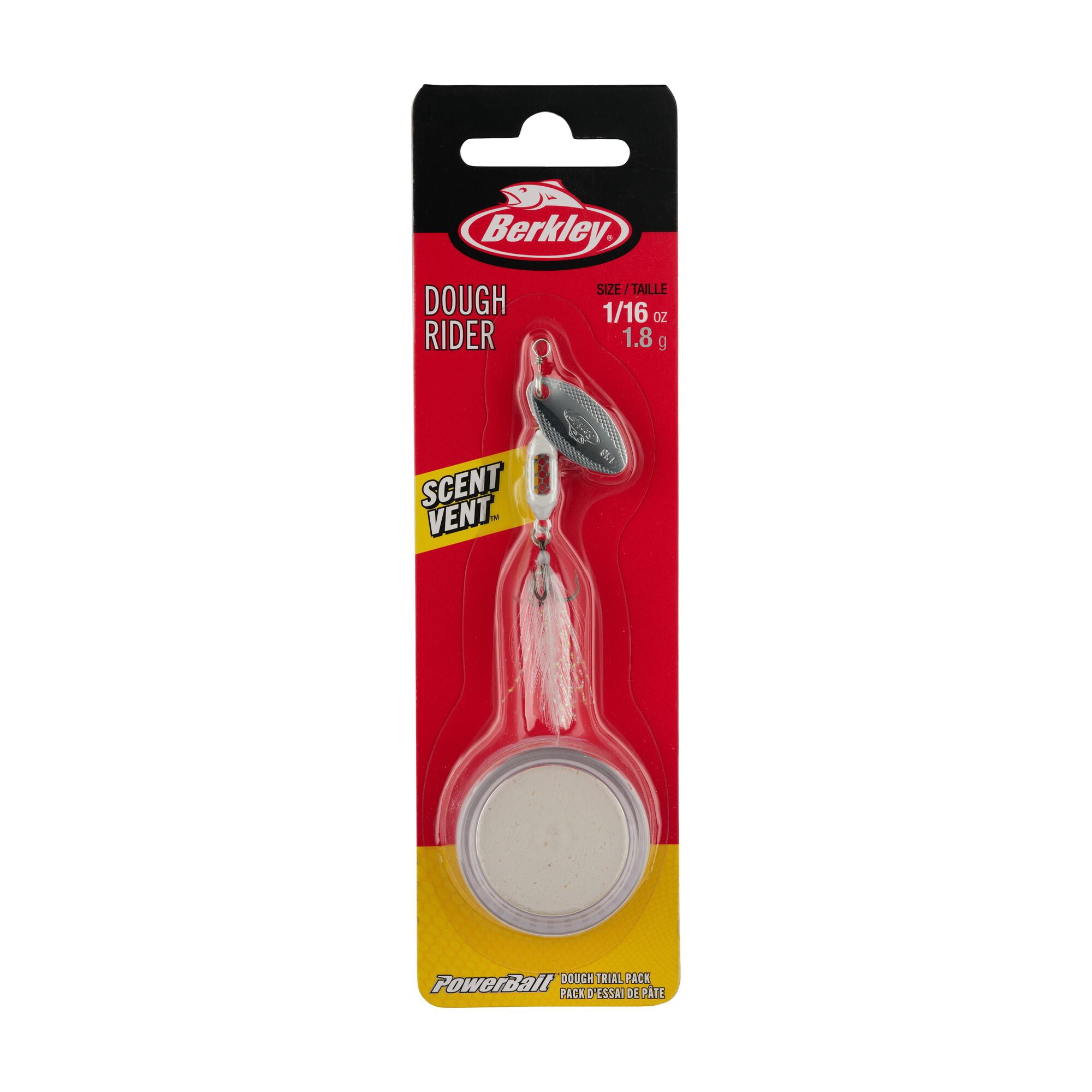 Berkley Dough Rider, 1/16 oz, White/Silver