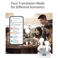 thumbnail image 5 of Auriculares de Traducción de Voz Inteligente B11 con Bluetooth Inalámbricos, Compatibles con 144 Idiomas, Traducción en Tiempo Real, Color Negro, 5 of 5