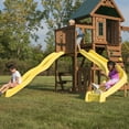 thumbnail image 2 of Swing-N-Slide Castlebrook Wooden Backyard Swing Set with Wave Slide, Curved Slide, Climbing Wall, and Swings, 2 of 12