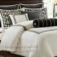 thumbnail image 5 of 9 PCS King Embroidery Oversized Duvet Style Comforter Set Black/White, 5 of 10