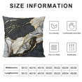 thumbnail image 5 of Nawypu Marble Texture Throw Pillow Covers Black and Grey Gold Pillow Cases Luxury Abstract Decorative Cushion Covers for Couch Living Room Black Gold Decor, 5 of 5