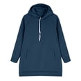 thumbnail image 6 of Certgust Hoodies for Women Loose Hoodie Long Hooded Tops Ladies Sweatshirt Sweater Asymmetric Blouse with Relaxed Fit for Trendy Everyday Casual Wear, 6 of 7