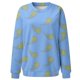 thumbnail image 2 of Gibobby Sudaderas para mujer Blusa de sudadera estampada con cuello redondo y manga larga para entrenamiento diario en casa y al libre para mujer(Azul,XG), 2 of 5