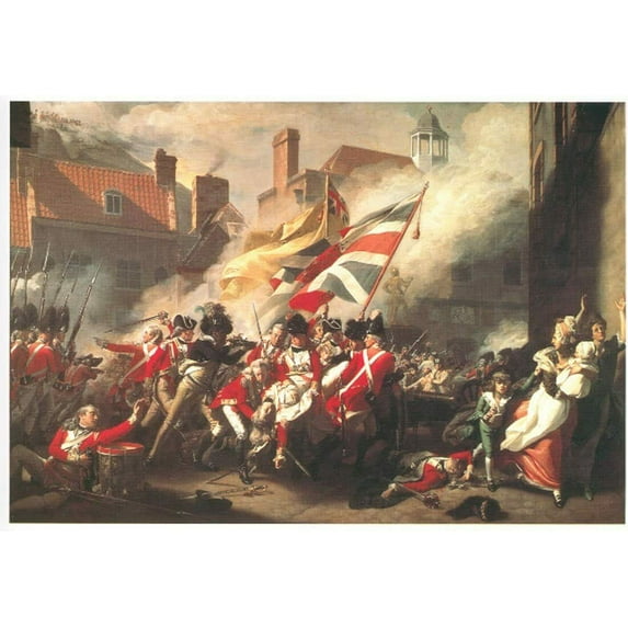 The Death Of Major Peirson - CANVAS OR FINE PRINT WALL ART