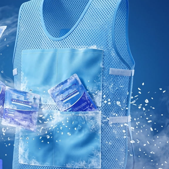Cooling Vest for Men Women, Reusable Evaporative Ice Vest, Adjustable Lightweight Cool Vest for Hot Weather Outdoor Work Running Cycling