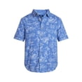 thumbnail image 3 of George Men's & Big Men's Modern Fit Poplin Button Up Shirt with Short Sleeves, Sizes XS-5XL, 3 of 5