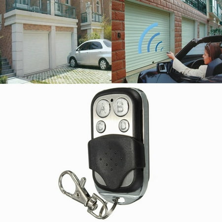 - ABCD 4 Channel Electric Universal Gate Garage Door Remote Key Control Key Fob 270MHz~434MHz Cloning Door Keychain Transmitt Key Fob