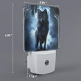 thumbnail image 2 of Naloa Night Scene of Wolves Night Lights Plug into Wall, Dusk to Dawn Sensor Warm White Led Night Light 0.5W, Nightlight suit for Adults, Bedroom, Bathroom, Hallway, Kitchen, 2 of 5