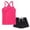 01-Hot Pink, variant on Atogsazn Toddler Baby Girls Summer Cotton Set Kids Casual Sleeveless Tank Tops & Shorts Outfit Trendy Yellow 8-9 Years Fashion