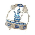 thumbnail image 4 of DOLITY Luxury Coffee Pot Set, Tea Service Set, Coffee Pot Tea Serving Set, for Holiday, Blue, 4 of 9