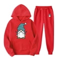 thumbnail image 1 of TIMIFIS Ensemble de Survêtement pour Homme Rouge 2 Pcs à Capuche Athlétique Chandail Décontracté Course Jogging Tenue de Sport Ensemblesfall, 1 of 8
